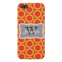 iPhone personalizado de moda rojo y gris 5 de la a iPhone 5 Funda