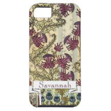 Iphone personalizado del estampado de plores del c iPhone 5 carcasas