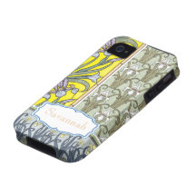 Iphone personalizado del modelo del iris del vinta vibe iPhone 4 carcasas