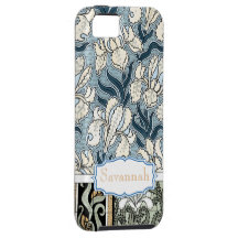 Iphone personalizado del modelo del iris del vinta iPhone 5 carcasa
