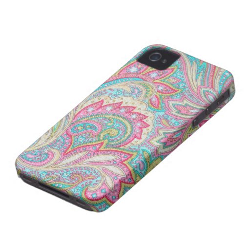 iPhone rosado 4 de la casamata de Paisley iPhone 4 Protector