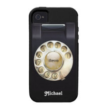 iRetro Oldschool rotatorio Case-Mate iPhone 4 Carcasa
