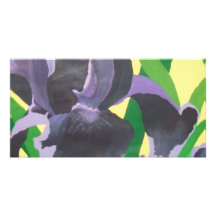 iris abstractos tarjeta fotografica personalizada