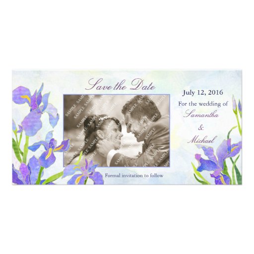 Iris: Ahorre las tarjetas de la foto de la fecha Tarjetas Personales Con Fotos