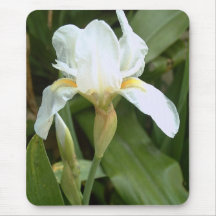 Iris blanco 4 alfombrillas de ratón