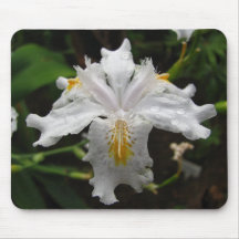 Iris blanco tapetes de raton