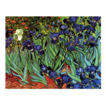 Iris de Van Gogh, arte del impresionismo del poste Tarjetas Postales