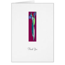 Iris del art déco - gracias cardar felicitación