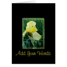 Iris-personalizar amarillo tarjetón