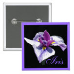 Iris púrpura azul II Pin
