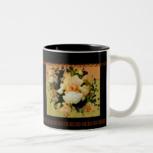 Iris texturizado taza de café