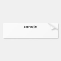 IRL prohibida Etiqueta De Parachoque