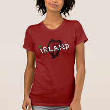 Irland Harfe Girlie Shirts