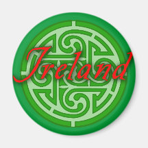 Irlanda con el círculo céltico imán de frigorifico