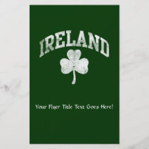 Irlanda, estilo del equipo universitario del Grung Tarjetas Publicitarias