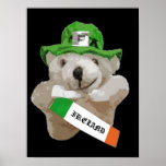Irlanda, oso de peluche irlandés del Leprechaun, n Impresiones