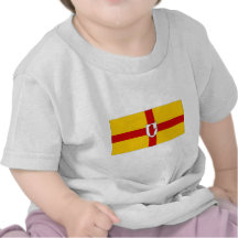 Irlanda Ulster señala por medio de una bandera Camisetas