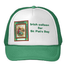 Irlandés Colleen para el día del St Pat Gorra