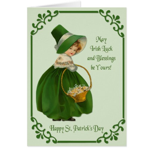 Irlandés Colleen Tarjeta
