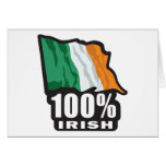 Irlandés del 100%/el día de St Patrick Felicitación
