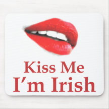 Irlandés del beso tapetes de ratón