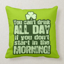 Irlandés del día de St Patrick divertido almohadas