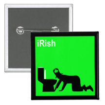 Irlandés divertido pins