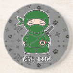¡Irlandés Ninja! Práctico de costa del gris de Nin Posavasos Cerveza