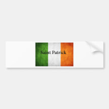 Irlandés San Patricio la bandera Etiqueta De Parachoque
