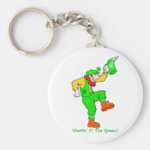 Irlandés Wearin O el verde Llavero Personalizado