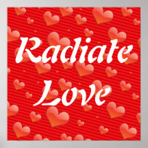 Irradie el poster del amor