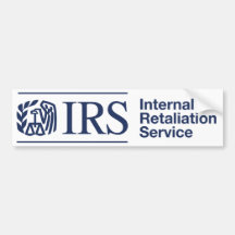 IRS: Servicio interno de la venganza Pegatina De Parachoque