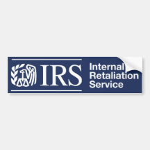 IRS: Servicio interno de la venganza Etiqueta De Parachoque