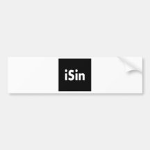 iSin Pegatina De Parachoque