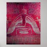 ISIS, rosa blanco fucsia rojo Posters