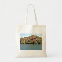 Isla con el yate bolsa