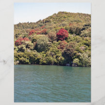 Isla con el yate tarjeta publicitaria