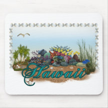 Isla de Hawaii Alfombrillas De Raton