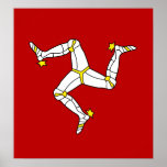 Isla de la bandera de alta calidad del hombre posters