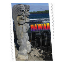 Isla de la postal del aniversario del statehood 50
