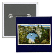 Isla de Mackinac de la roca del arco, Michigan Pin