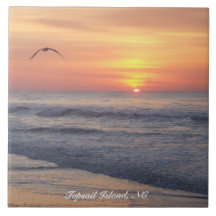Isla de Topsail, NC Trivet/teja