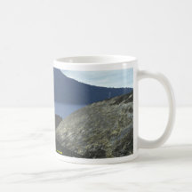 Isla de volcán de Krakatoa, Indonesia Taza De Café
