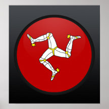 Isla del círculo de la bandera de la calidad del h poster