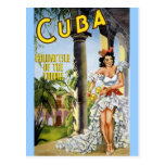 ISLA DEL DÍA DE FIESTA DE CUBA DE LAS ZONAS TROPIC TARJETA POSTAL