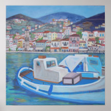 Isla del Hydra, Grecia Poster