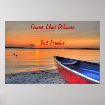 Isla Delaware de Fenwick de la visita Poster