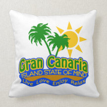 Isla estado de Gran Canaria de la almohada de la m
