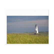 Isla GA de Tybee del faro del espolón de gallo Lona Envuelta Para Galerías