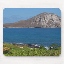 Isla Oahu Hawaii del conejo Alfombrillas De Raton